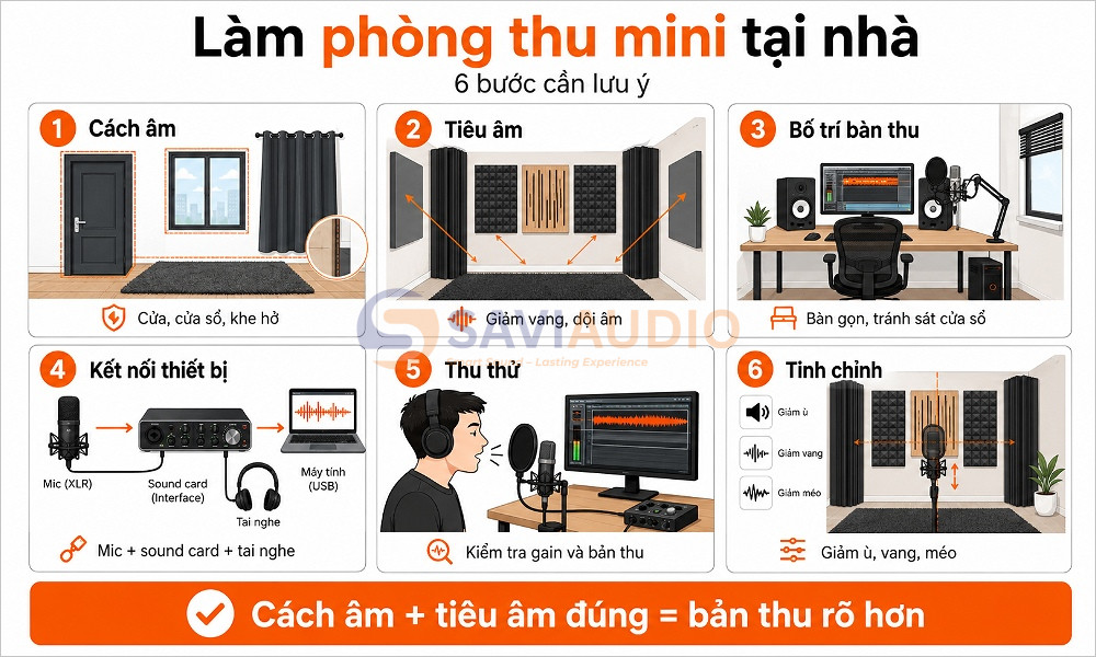 Cách làm phòng thu âm mini