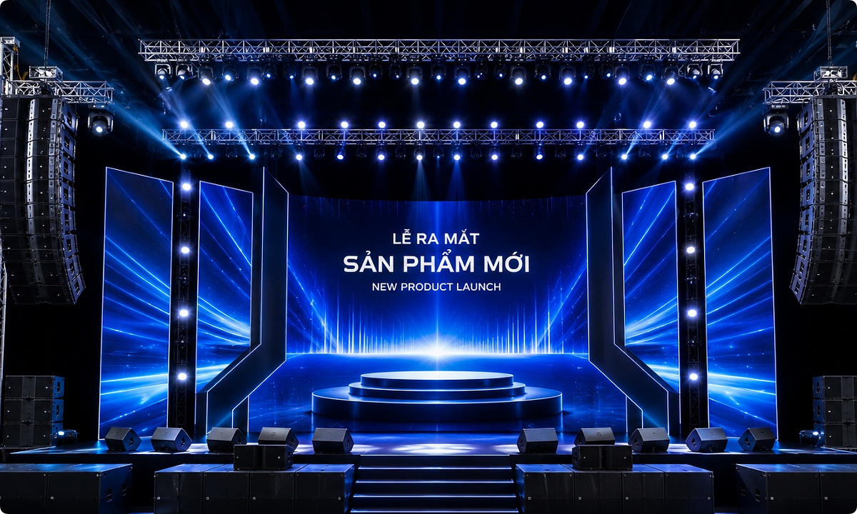 Dịch vụ cho thuê âm thanh ánh sáng lễ ra mắt sản phẩm chuyên nghiệp