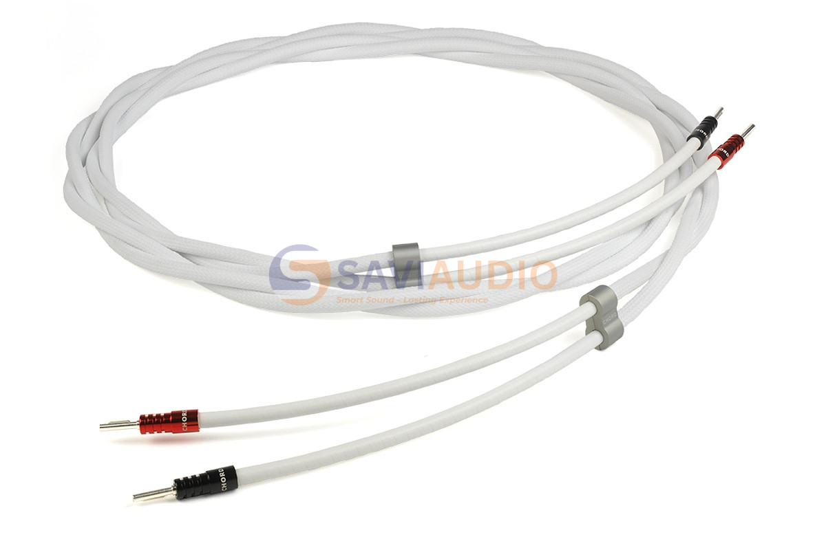 Dây loa Chord Sarum T có lưới bạc và lớp foil chống nhiễu