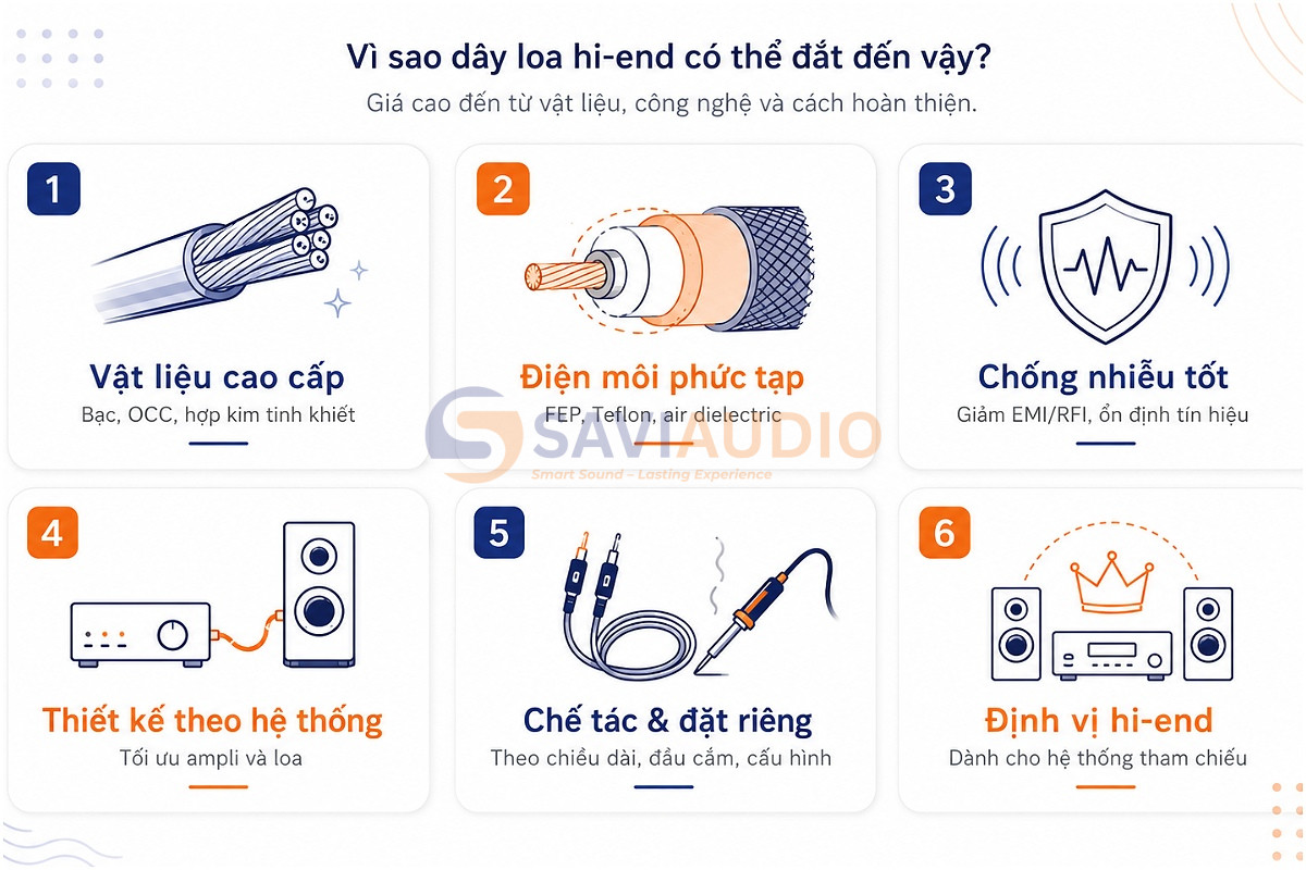 Vì sao dây loa hi-end có thể đắt đến vậy?