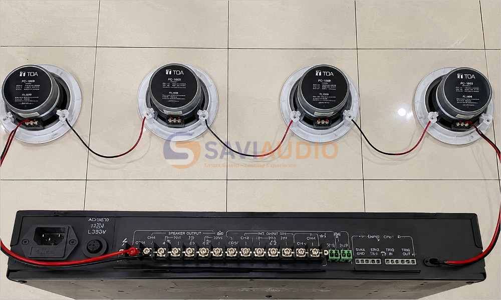 Đấu 4 loa nối tiếp