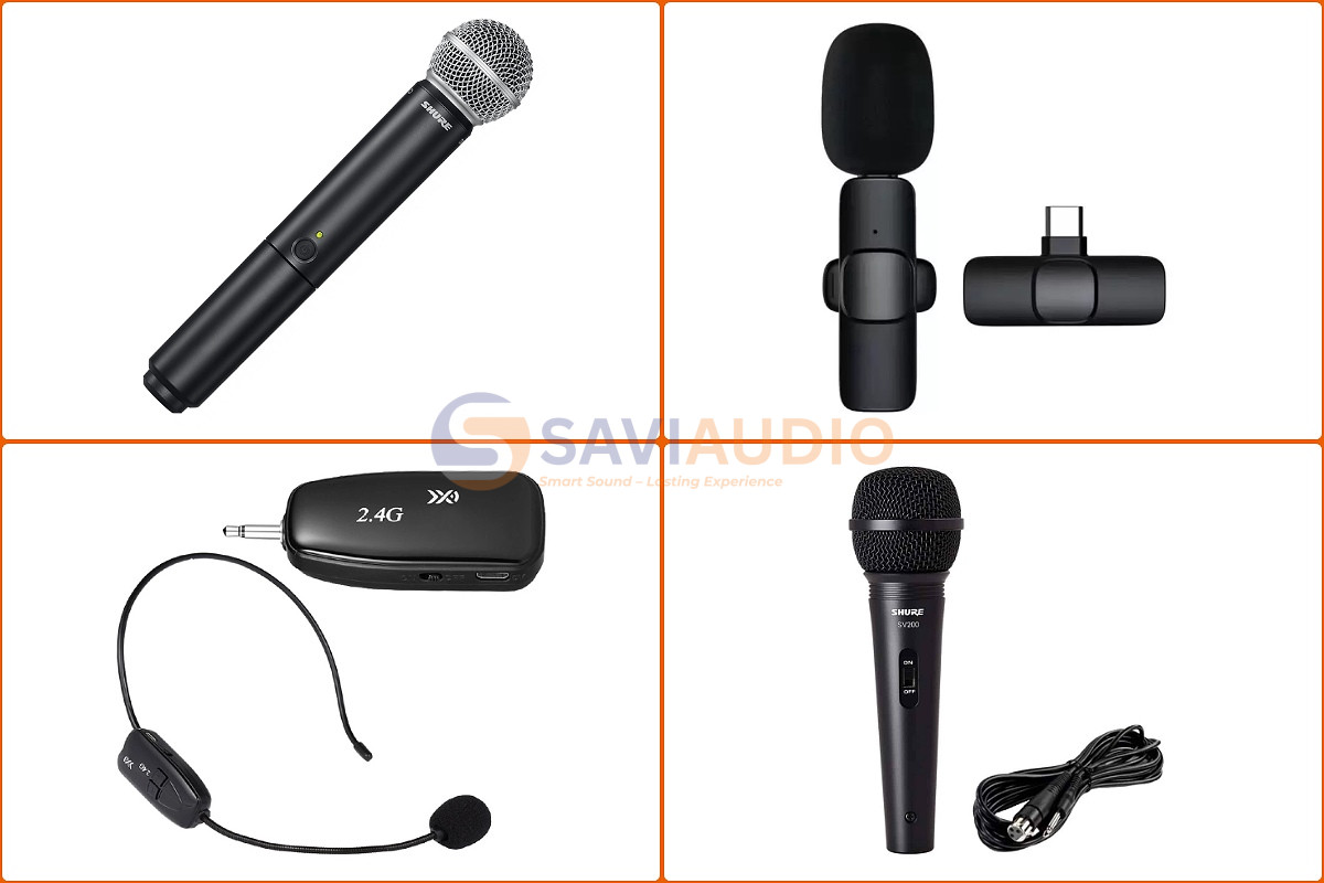 Phân loại micro dùng cho sự kiện
