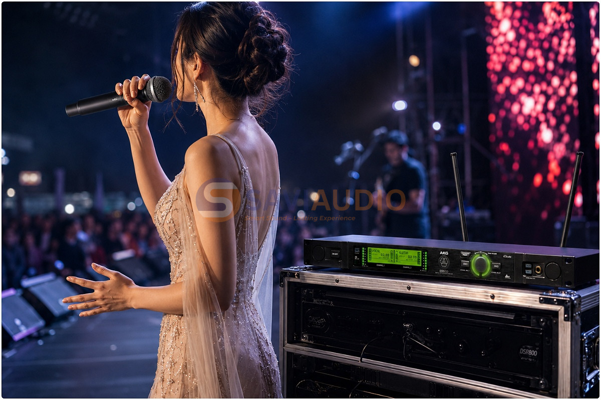 Micro AKG DMS800 Vocal Set D7 cho sự kiện quy mô lớn