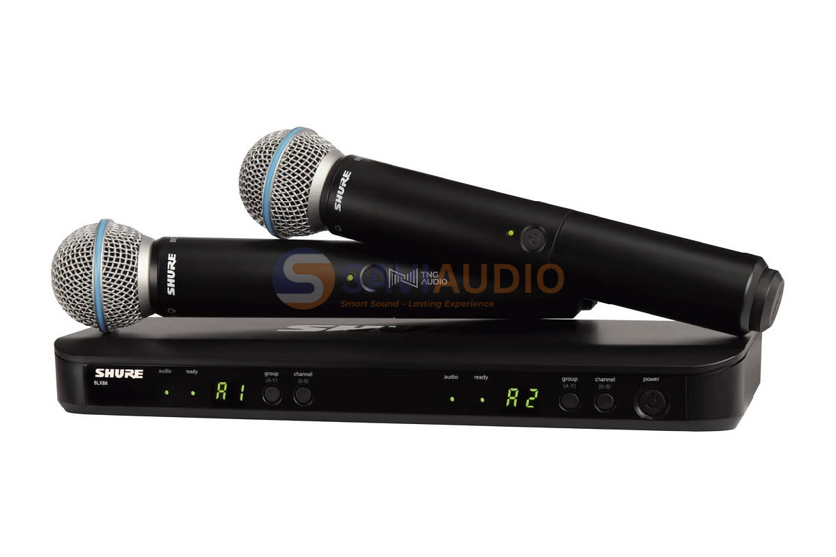 Micro Shure BLX288/B58 hai tay cầm cho sự kiện vừa và nhỏ