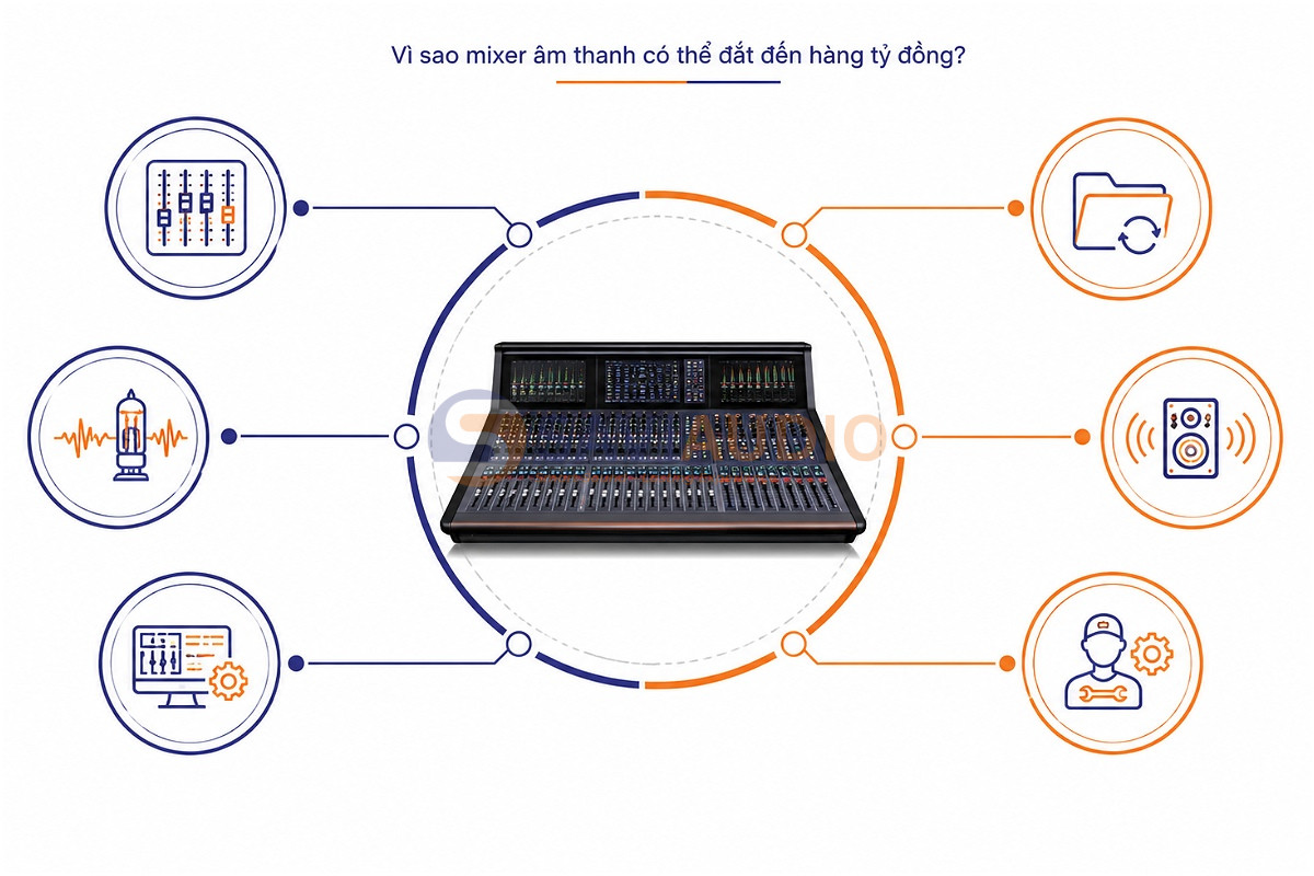 Vì sao mixer âm thanh có thể đắt đến hàng tỷ đồng?