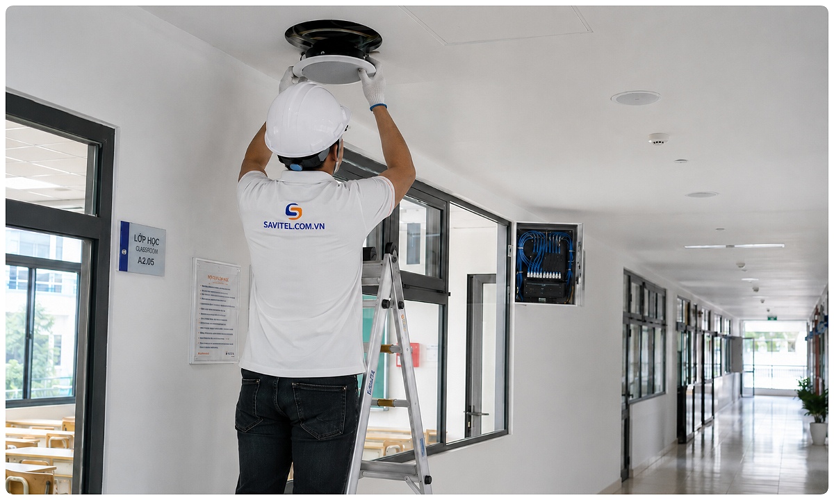 Lắp loa âm trần cho văn phòng, trường học và hệ thống thông báo